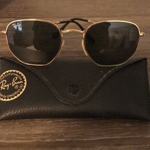 Rayban Hexagonal flat sunglasses